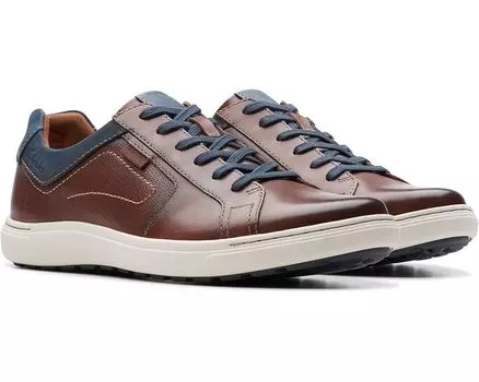 Кроссовки Clarks Mapstone Lace, цвет Mahogany Leather