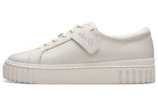 Кроссовки clarks Mayhill Walk Leather Sneakers, белый