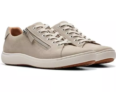 Кроссовки Clarks Nalle Lace, цвет Stone Nubuck