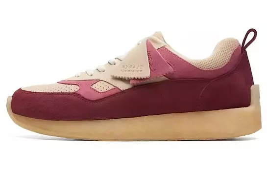 Кроссовки clarks Originals Lockhill Ronnie Fieg 8th Street Oxblood Combi, красный
