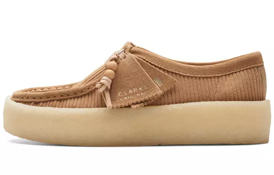 Кроссовки clarks Originals Skateboarding Shoes Women's Low-top Brown, коричневый
