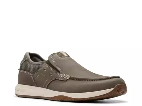 Кроссовки Clarks Sailview Step Slip-On, серо-коричневый
