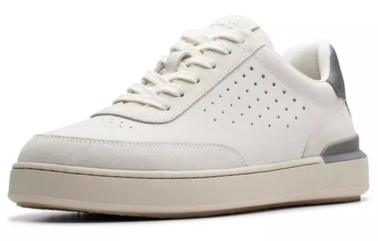 Кроссовки clarks Skateboarding Shoes Men Low-top White, белый