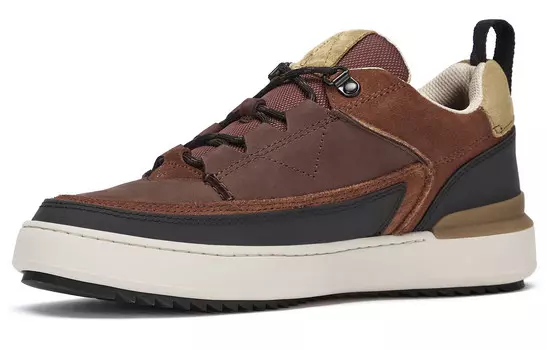Кроссовки clarks Skateboarding Shoes Men Low-top Brown, цвет Sepia 261734767