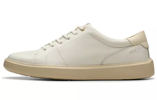 Кроссовки clarks Skateboarding Shoes Men Low-top White, белый