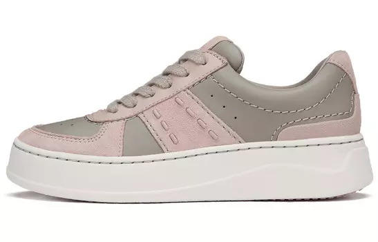 Кроссовки clarks Skateboarding Shoes Women's Low-top Dark Pink Nubuck, розовый