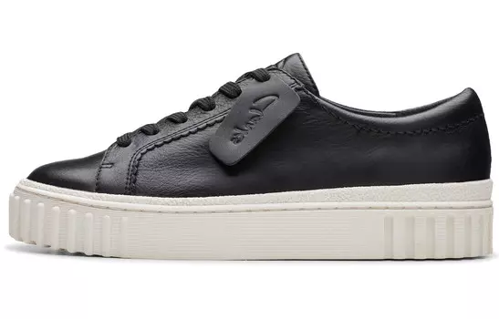 Кроссовки clarks Skateboarding Shoes Women's Low-top Black, черный