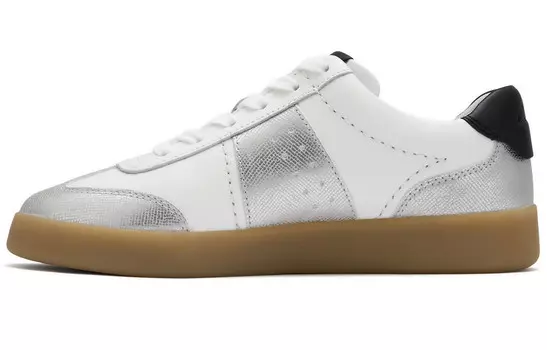 Кроссовки clarks Skateboarding Shoes Women's Low-top, серебряный