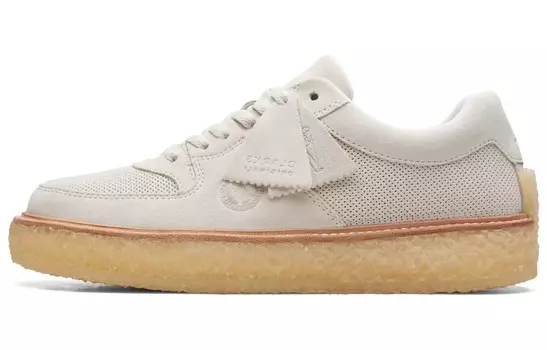 Кроссовки clarks Stylish Skateboarding Shoes Men Low-top Gray/White, серый/белый