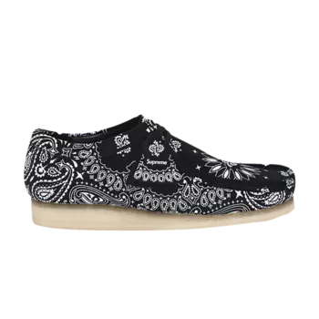 Кроссовки Clarks Supreme x Wallabee 'Black Bandana', черный