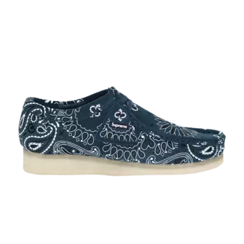 Кроссовки Clarks Supreme x Wallabee 'Blue Bandana', синий