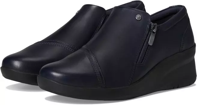 Кроссовки Clarks Suttyn Zip, цвет Navy Leather