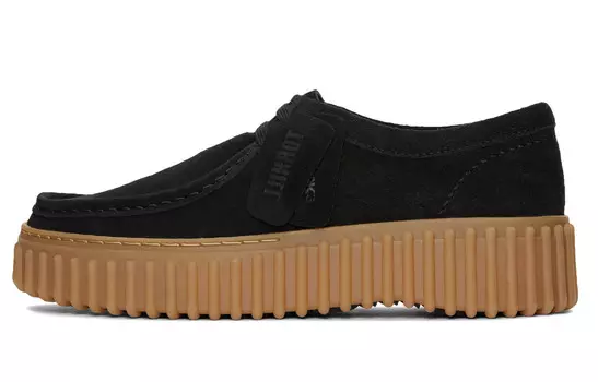 Кроссовки clarks Torhill Bee Suede Loafers, черный