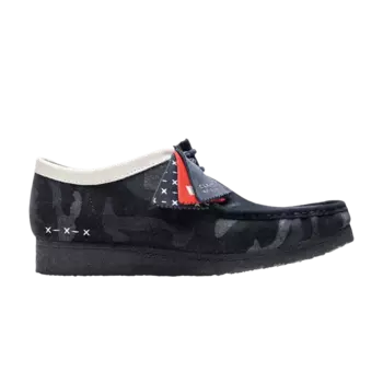 Кроссовки Clarks Wallabee Sashiko Denim - Blue, синий