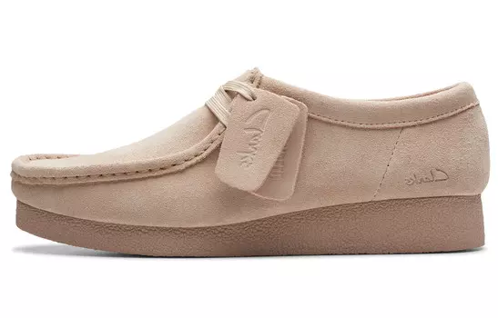 Кроссовки clarks WallabeeEVOSh Suede Loafers, хаки