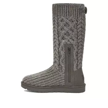 Кроссовки classic cardi cabled knit boot 'grey' Ugg, серый