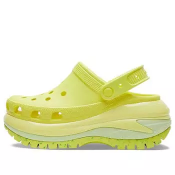 Кроссовки classic crush clogs 'fluorescent green' Crocs, зеленый