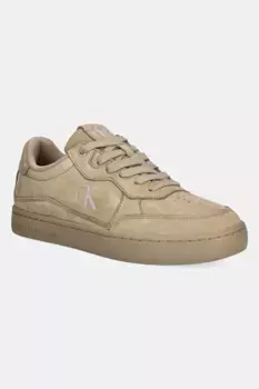 Кроссовки CLASSIC CUPSOLE WAVE MG CS из нубука Calvin Klein Jeans, бежевый