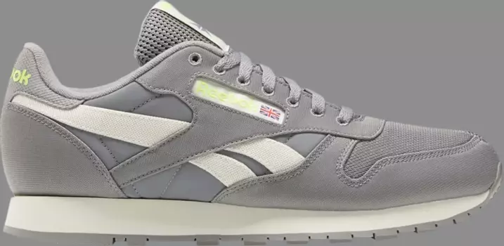 Кроссовки classic leather 'grey' Reebok, серый