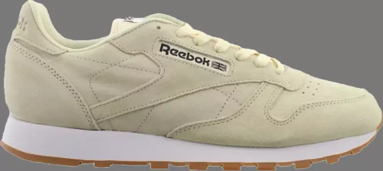Кроссовки classic leather 'pastels' Reebok, желтый