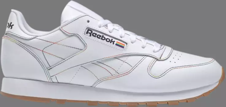 Кроссовки classic leather 'pride' Reebok, белый