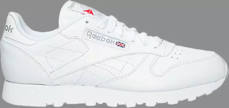 Кроссовки Reebok Classic Leather, бело-серый