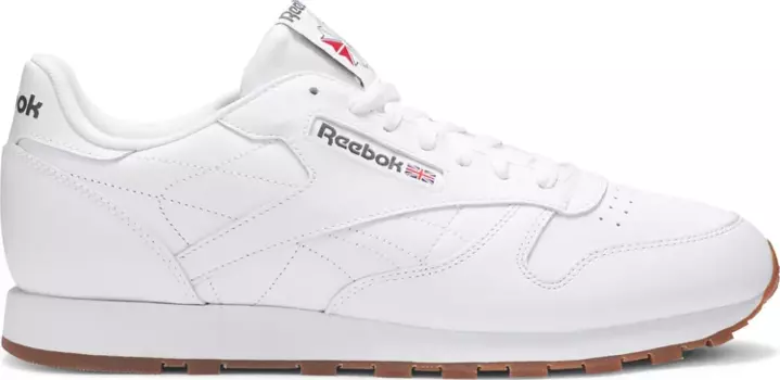Кроссовки classic leather 'white gum' Reebok, белый