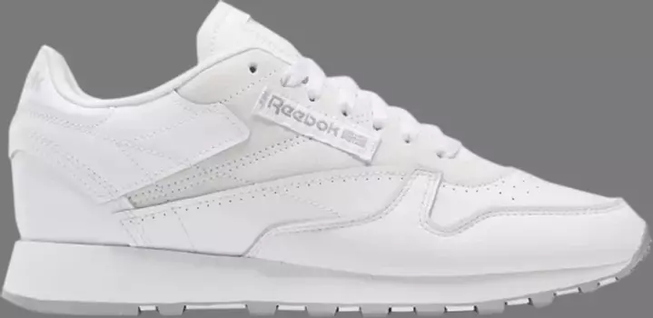 Кроссовки classic leather 'white rhodonite' Reebok, белый