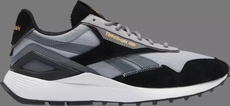 Кроссовки classic leather az 'black grey' Reebok, черный