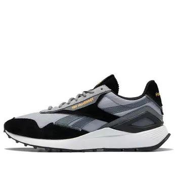 Кроссовки classic leather az 'black grey' Reebok, черный