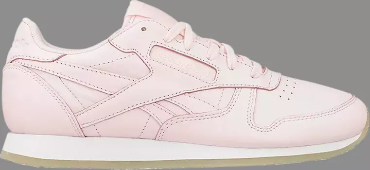 Кроссовки classic leather crepe natural pop Reebok, розовый