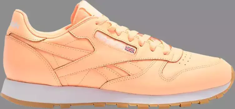 Кроссовки classic leather gum 'desert glow' Reebok, апельсин