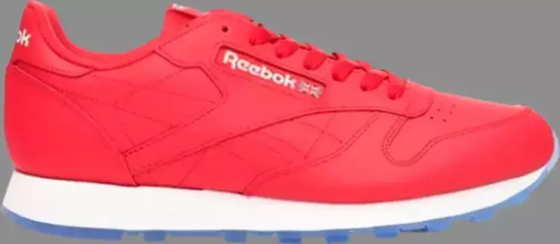 Кроссовки classic leather ice 'primal red' Reebok, красный