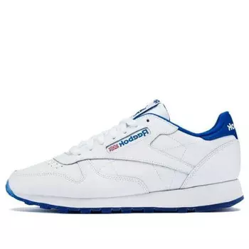 Кроссовки classic leather ice shoes 'white vector blue' Reebok, белый