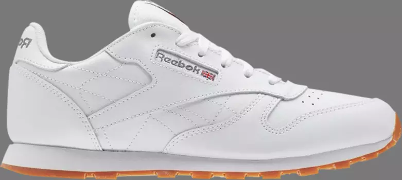 Кроссовки classic leather j 'white gum' Reebok, белый