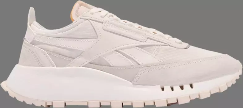 Кроссовки classic leather legacy 'classic white' Reebok, пломбир