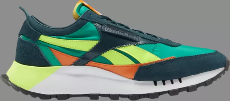 Кроссовки classic leather legacy 'mineral blue green' Reebok, синий