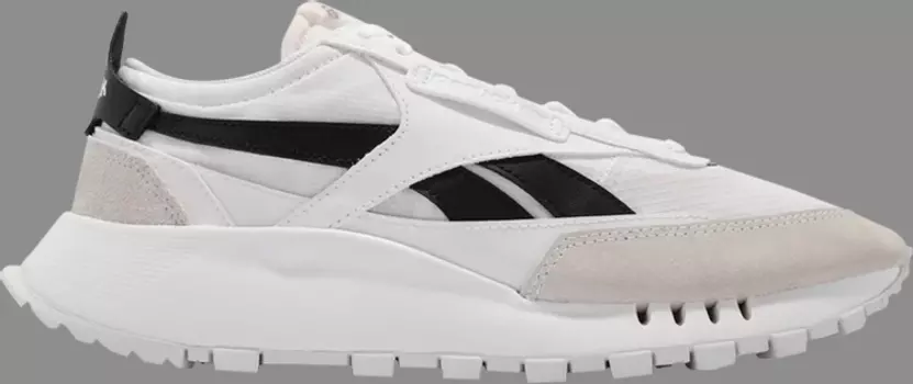 Кроссовки classic leather legacy 'white black' Reebok, белый