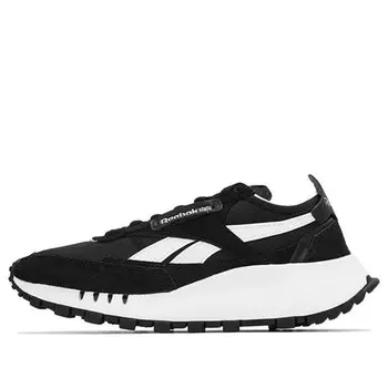 Кроссовки classic leather legacy 'black white' Reebok, черный
