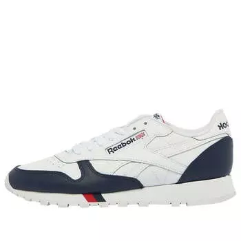 Кроссовки classic leather 'nautical pack' Reebok, синий