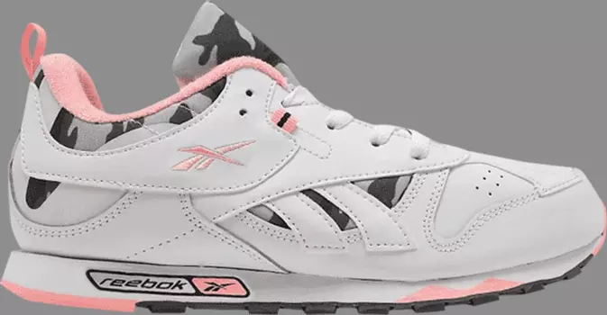 Кроссовки classic leather recrafted j 'grey pink' Reebok, белый