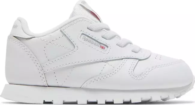 Кроссовки classic leather toddler 'triple white' Reebok, белый