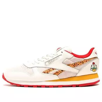 Кроссовки classic leather x baby star x atmos Reebok, белый