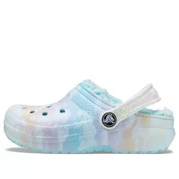 Кроссовки classic lined out of the world clogs 'blue multi-color' Crocs, синий