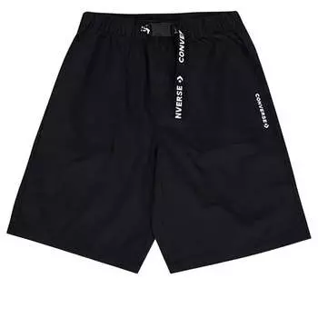 Кроссовки classic mid woven short 'black' Converse, черный