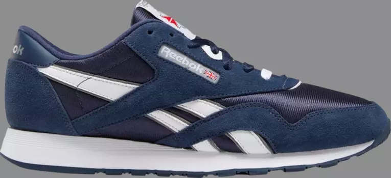 Кроссовки classic nylon 'team navy' Reebok, синий