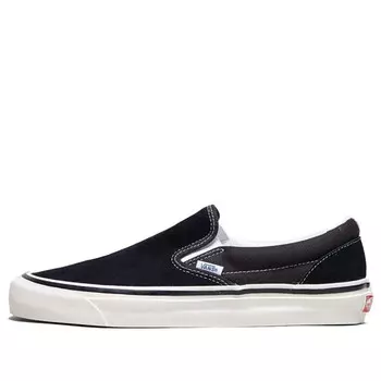 Кроссовки classic slip-on 98 dx 'anaheim factory - black' Vans, черный