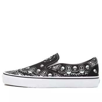 Кроссовки classic slip-on 'bandana - black' Vans, черный