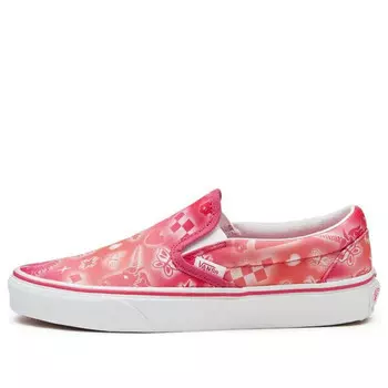 Кроссовки classic slip-on 'better together - fuchsia purple' Vans, розовый