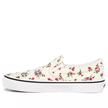 Кроссовки classic slip-on 'ditsy floral' Vans, белый